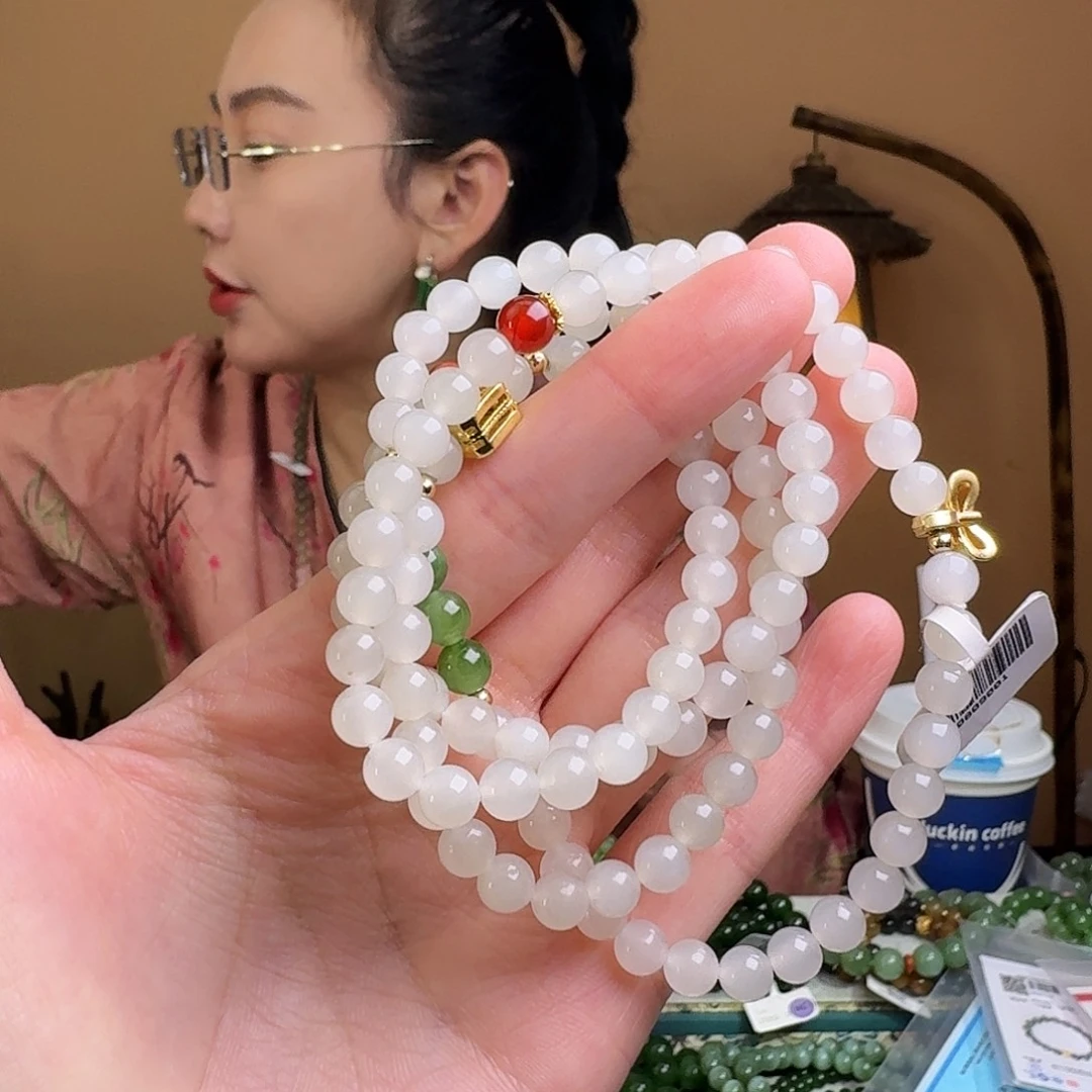 和田玉未镶嵌手链