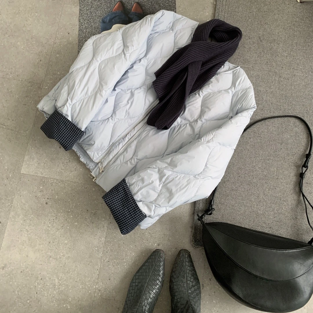 8113纯色百搭圆领常规款时尚文艺轻薄保暖秋冬韩版