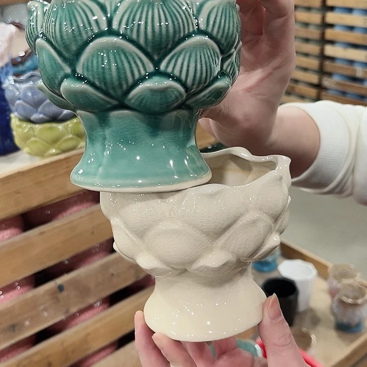 陶瓷陶瓷多肉植物花盆