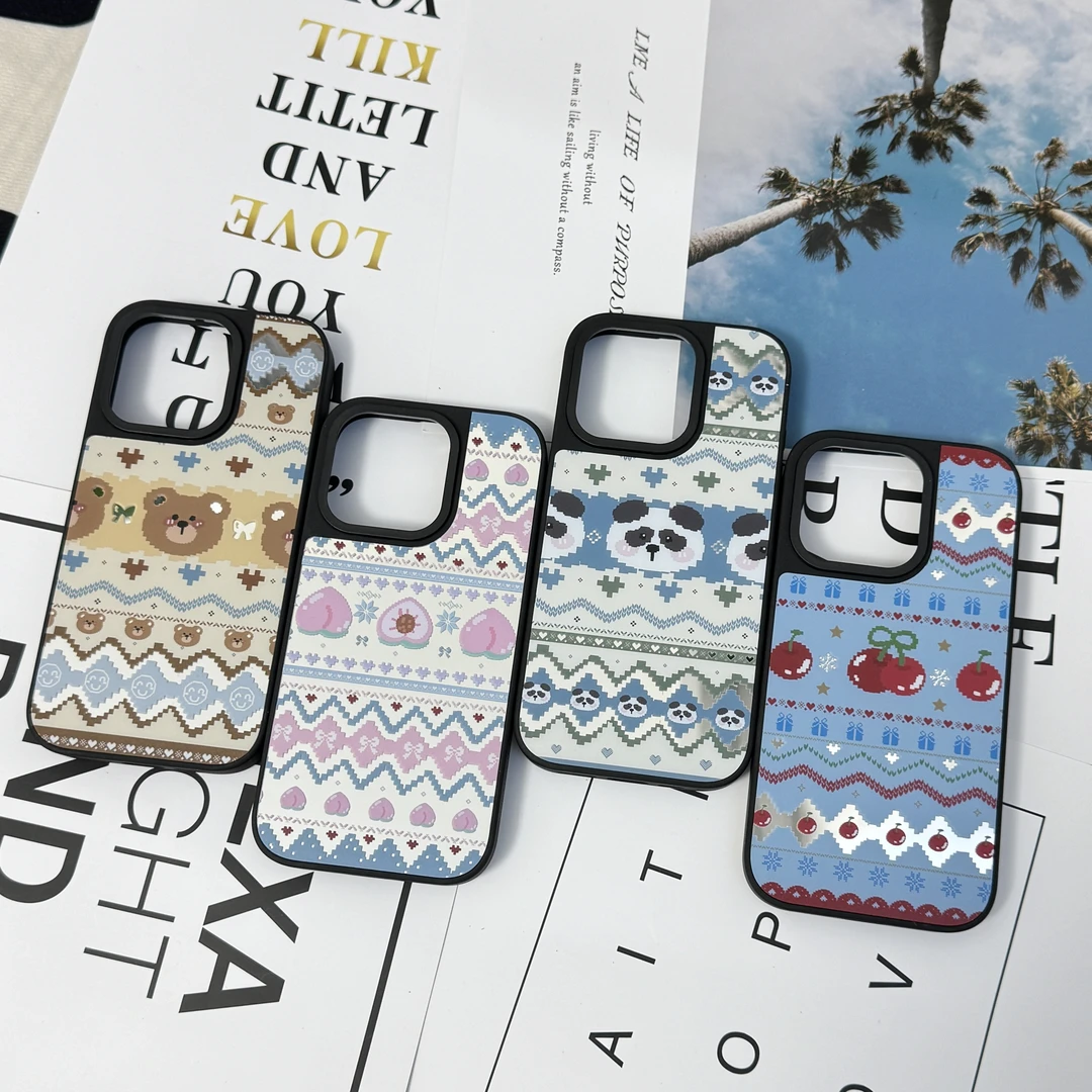 新款费尔岛系列适用于苹果15promax/16/14防摔个性手机壳保护套