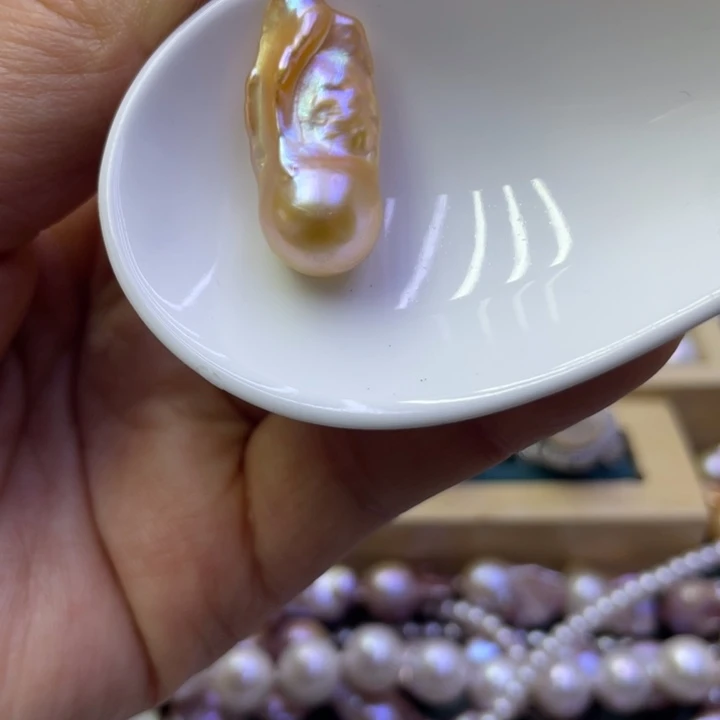 淡水珍珠吊坠(不含链)合金