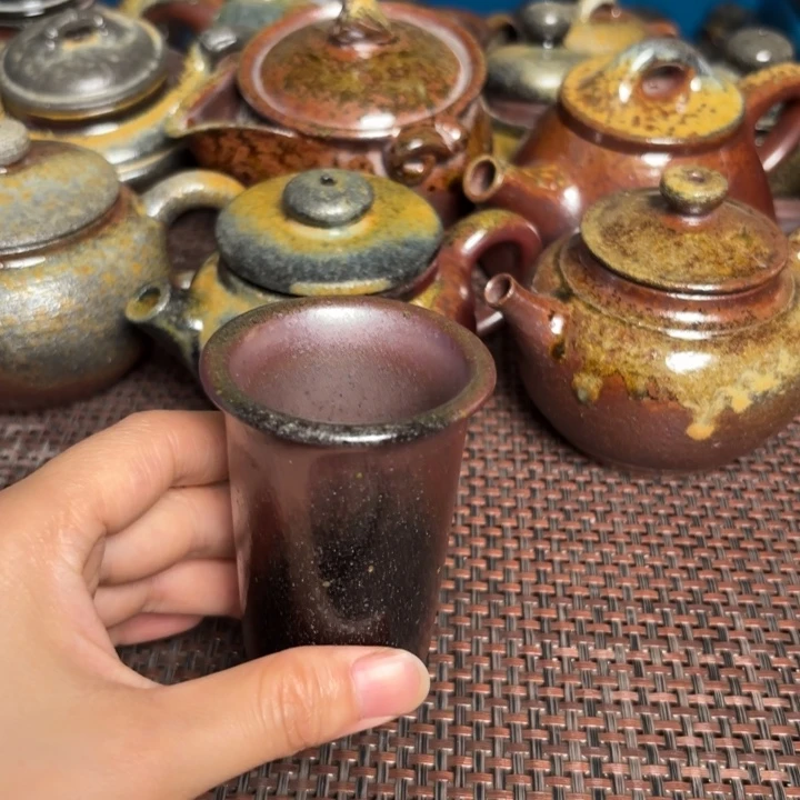 茶杯紫砂闻香小杯80