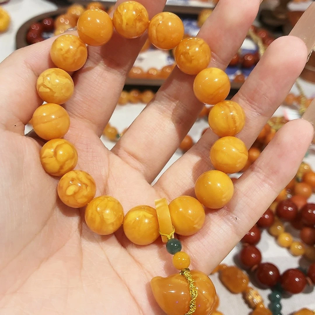 蜜蜡未镶嵌手链手串