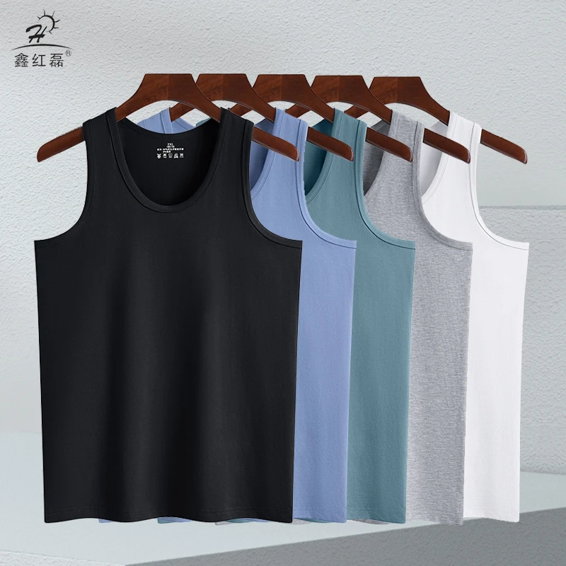 男士高档竹纤维夏季时尚百搭款窄肩背心清凉亲肤舒适透气吸汗背心