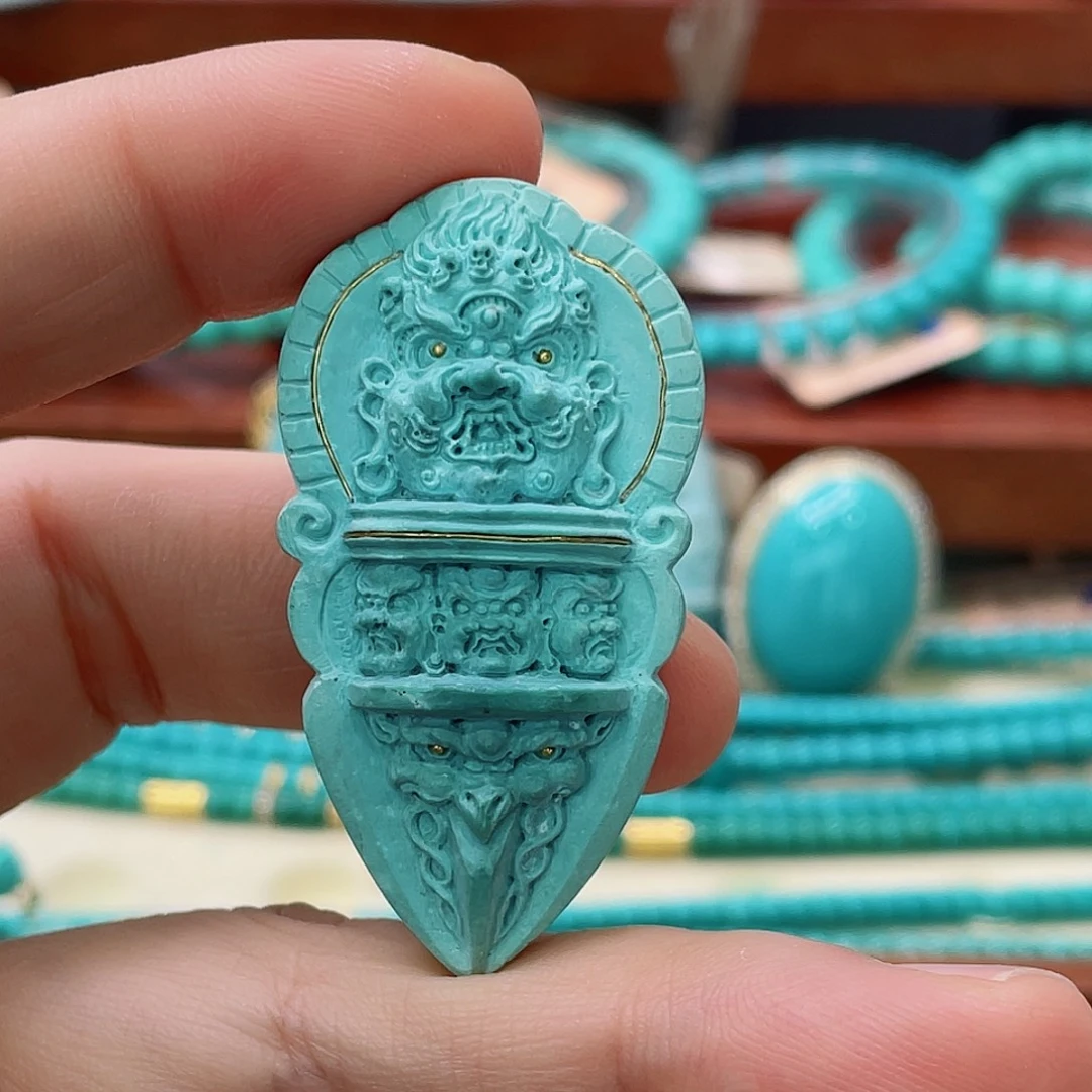 未镶嵌绿松石珠宝半成品