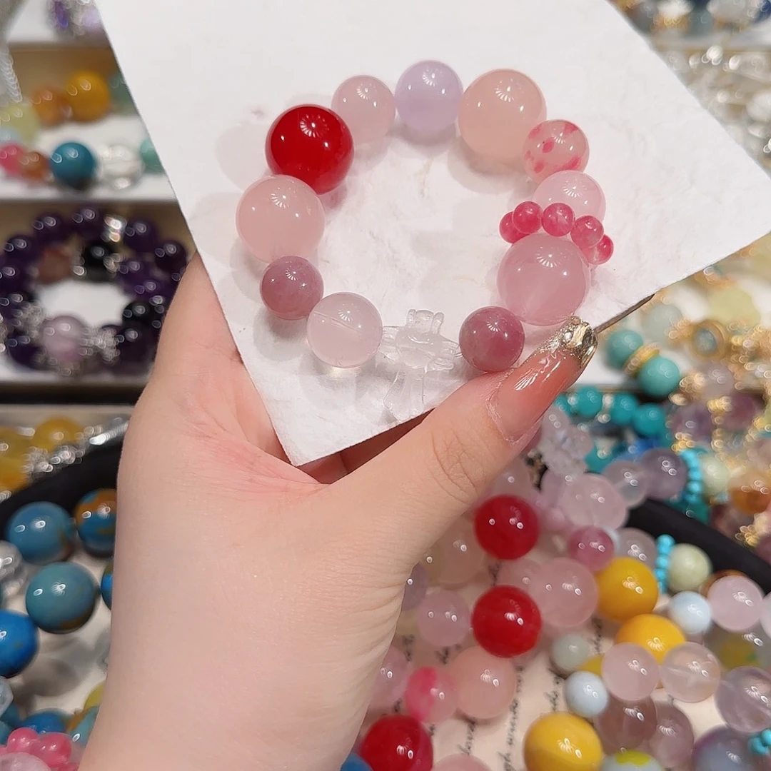 水晶手链未镶嵌多样性发一