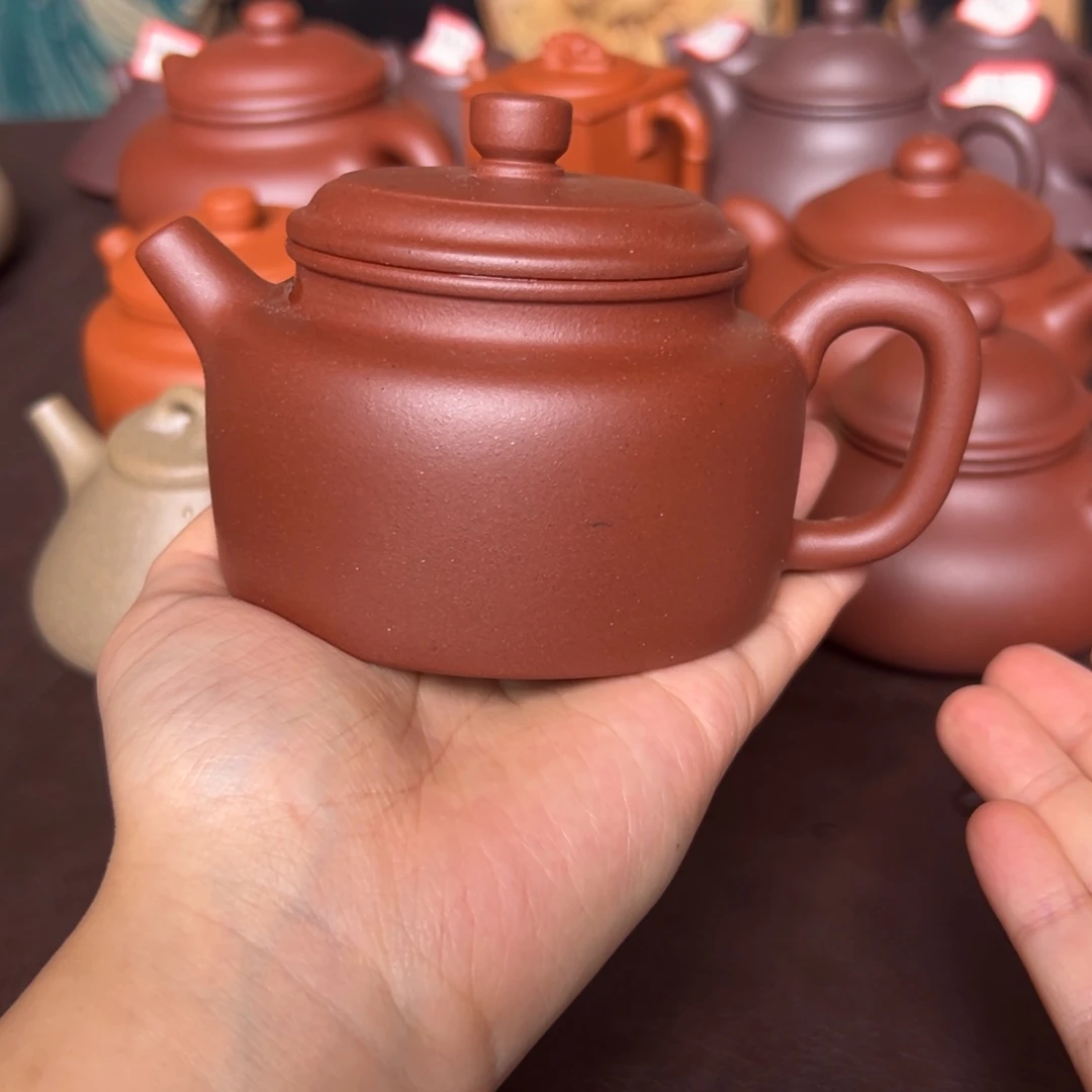 紫砂茶壶紫泥德钟230毫升