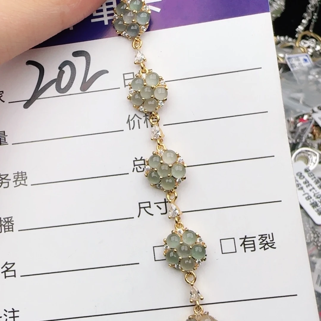 翡翠戒指银S925镶嵌戒指