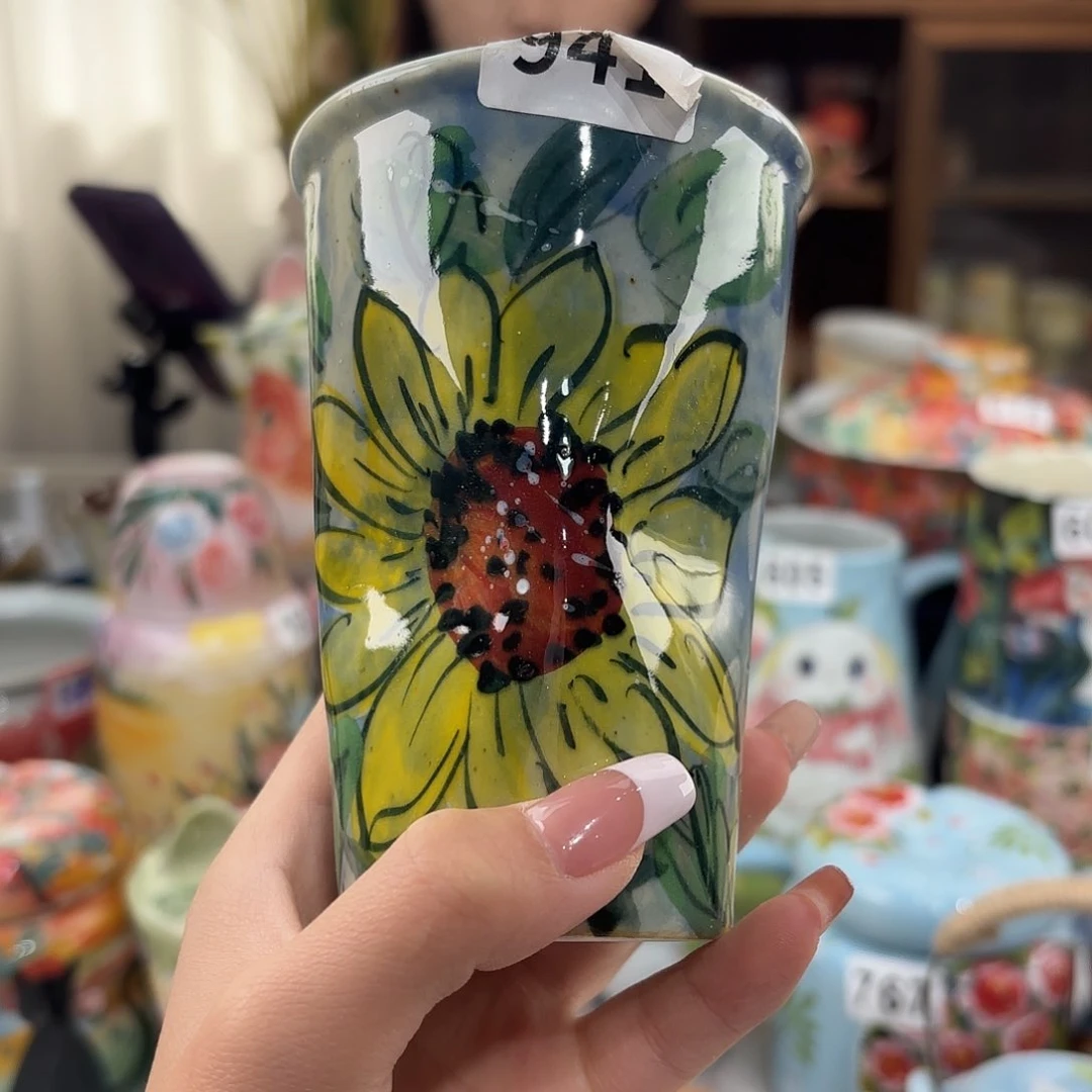 瓷片景德镇手绘高温釉下彩陶瓷茶具