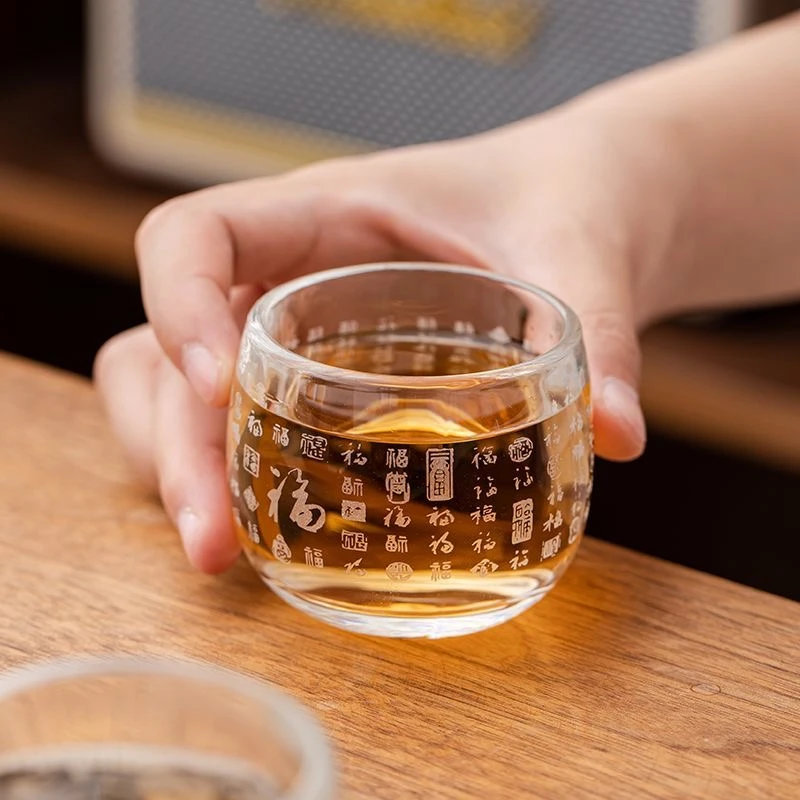 w0528百福主人玻璃杯（单个）
