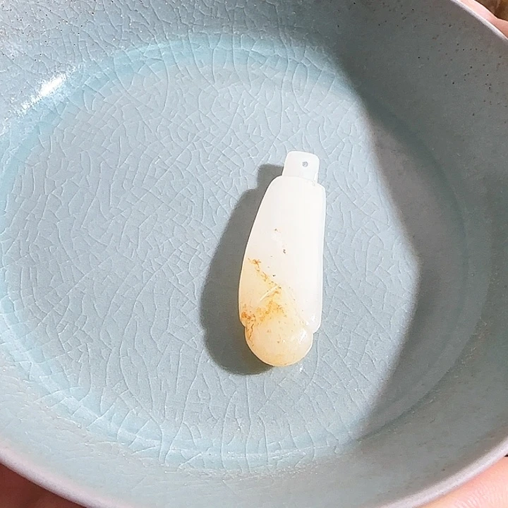 瓷片摆件恭喜发财恭喜结缘