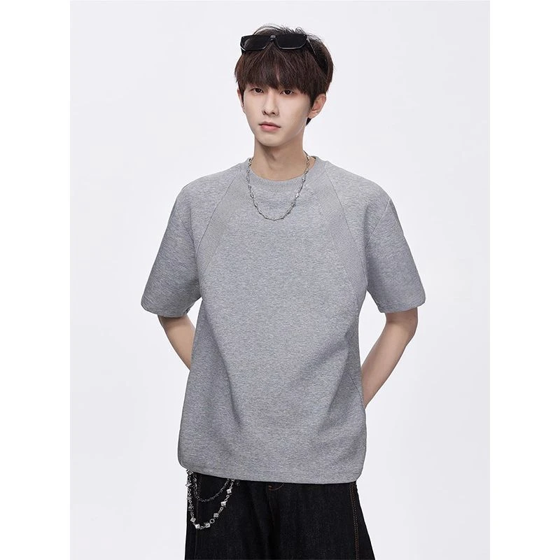 徐太浪美式重磅cleanfit正肩短袖t恤男夏季新款潮牌宽松半袖体恤