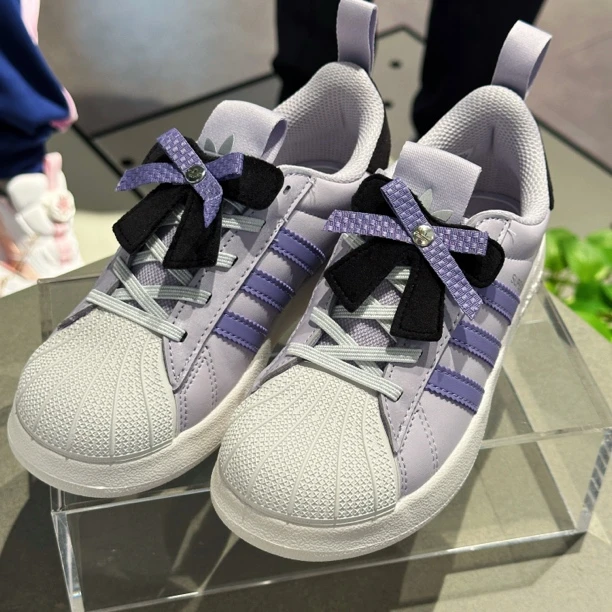adidas/阿迪达斯童鞋25秋女童经典贝壳头一脚蹬板鞋运动鞋KJ7597
