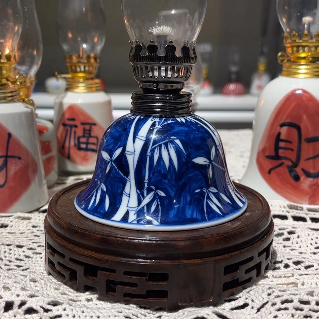 摆件景德镇陶瓷香薰灯