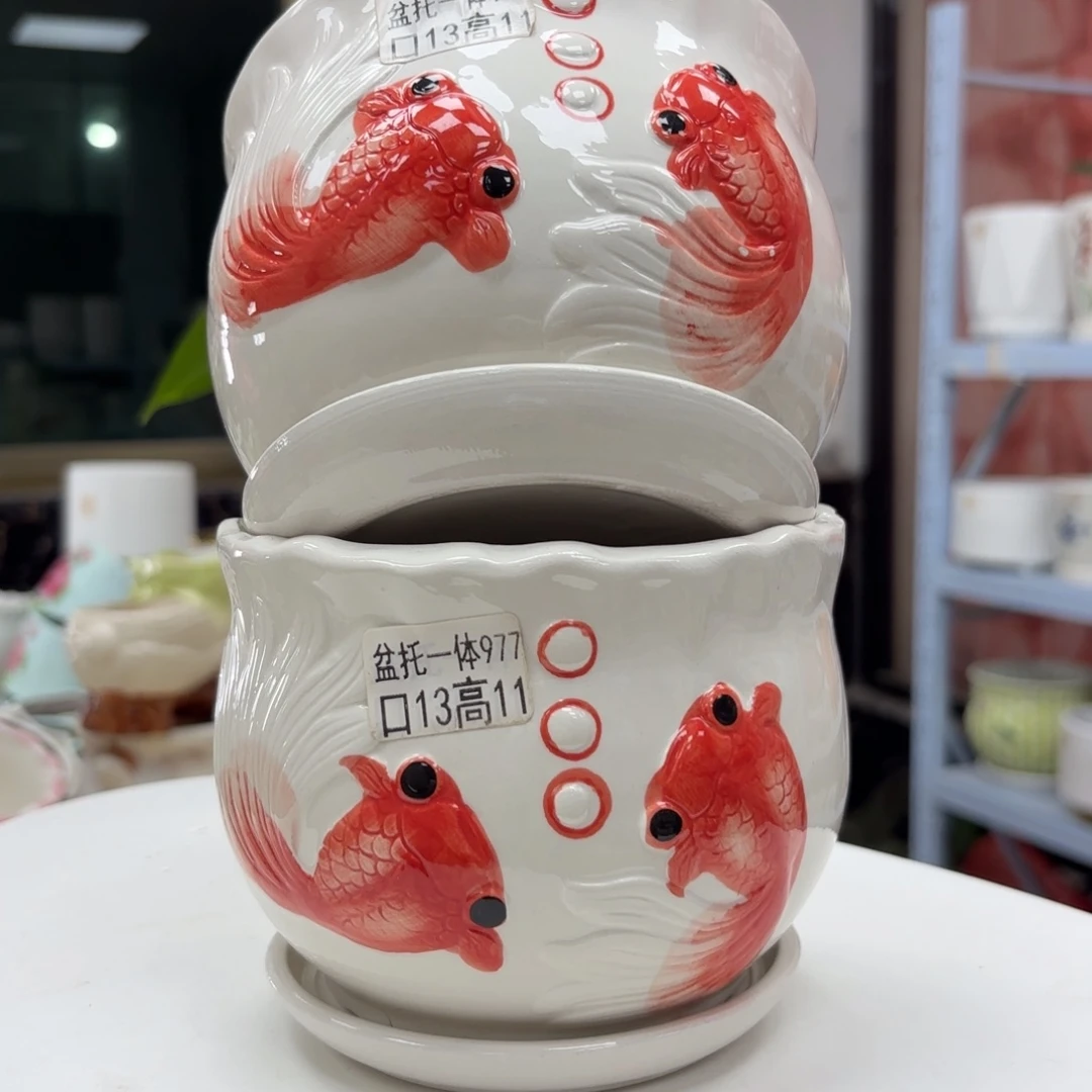 @夏西陶瓷花盆@@5977