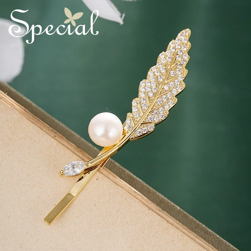 special【宠爱专属】  发饰发夹一字夹送礼 叶语轻悠