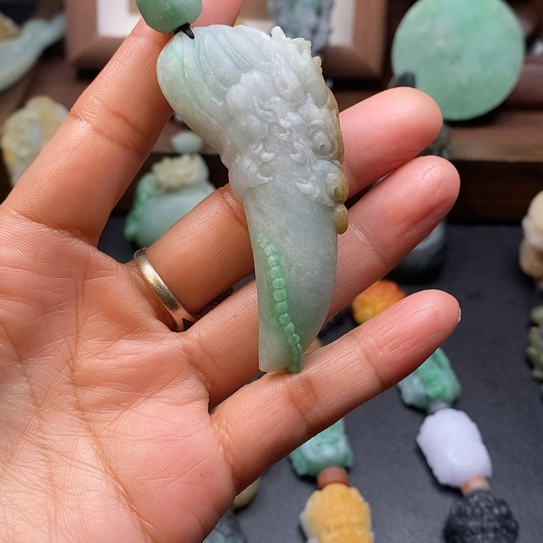 王***兰定制翡翠未镶嵌毛货抛光