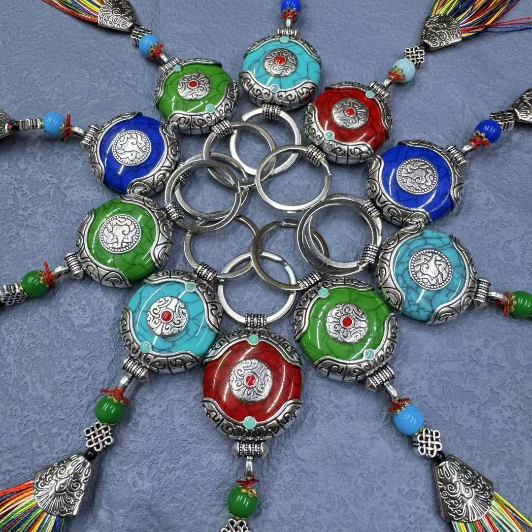 内蒙古复古民族特色钥匙扣挂件旅游纪念品挂饰蒙古元素钥匙扣包邮