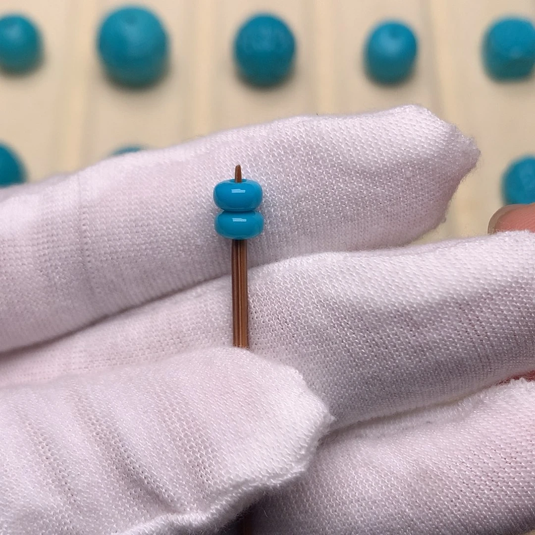 绿松石未镶嵌绿松石隔珠5.2