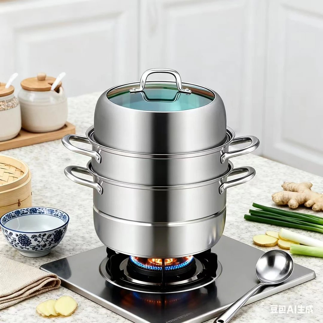 促销304不锈钢蒸锅