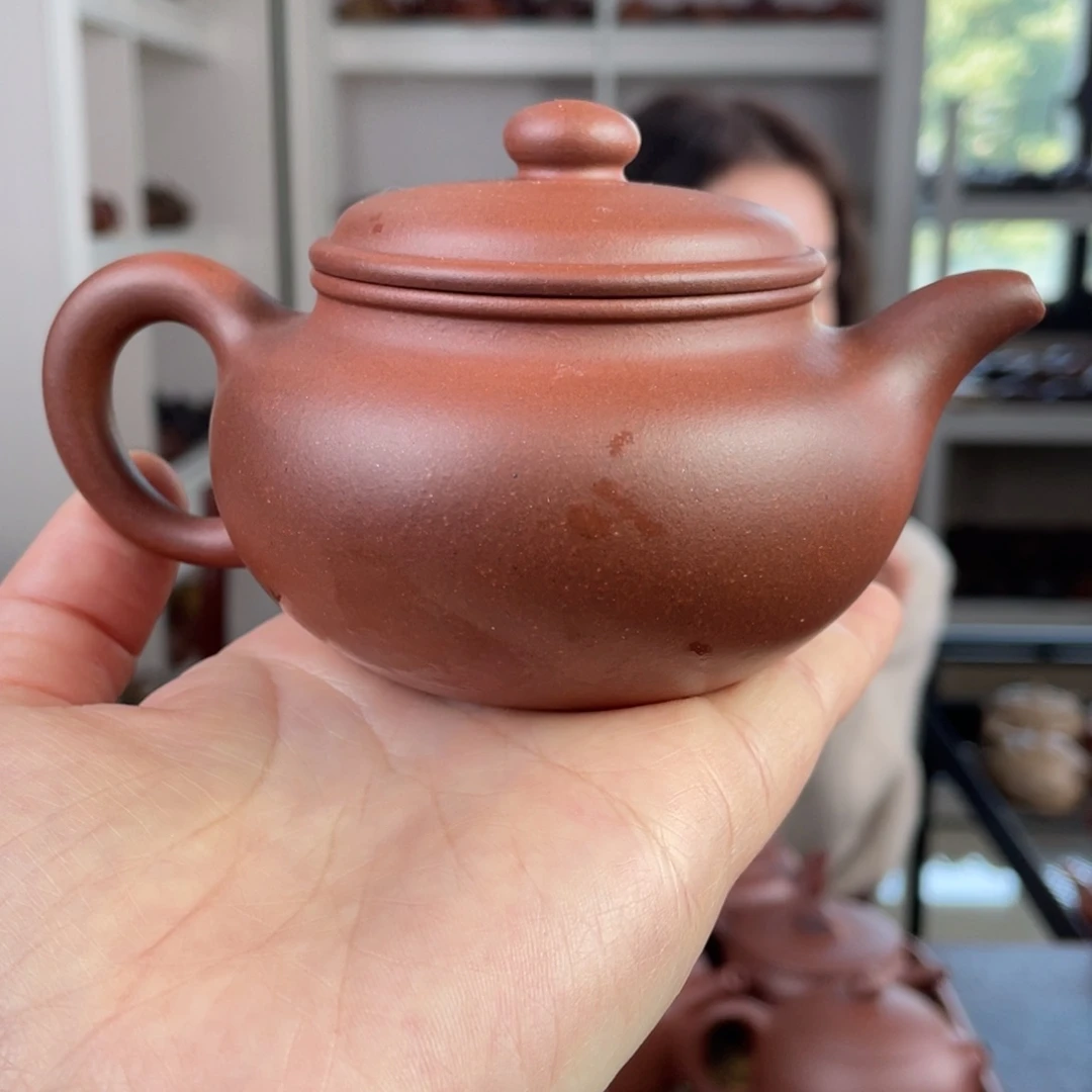 紫砂茶壶底槽清永福仿古160cc