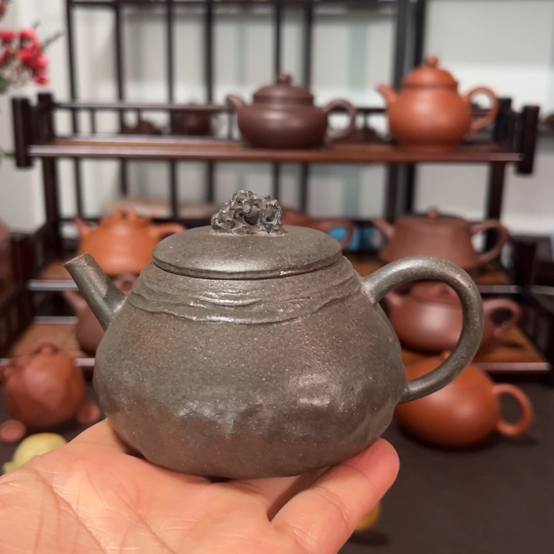 紫砂茶壶全手工手捏壶