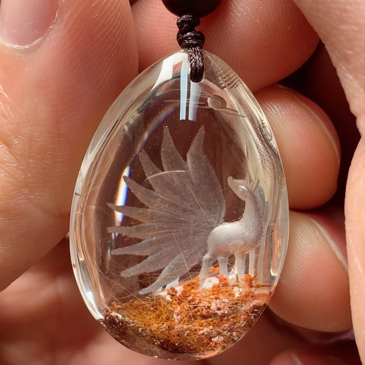 水晶吊坠(不含链)未镶嵌