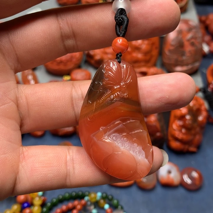 吊坠(不含链)未镶嵌南红玛瑙抖*