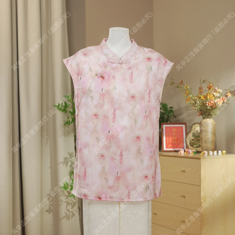 【3539】 2025-新中式国风重工提花春款飞袖气质裙