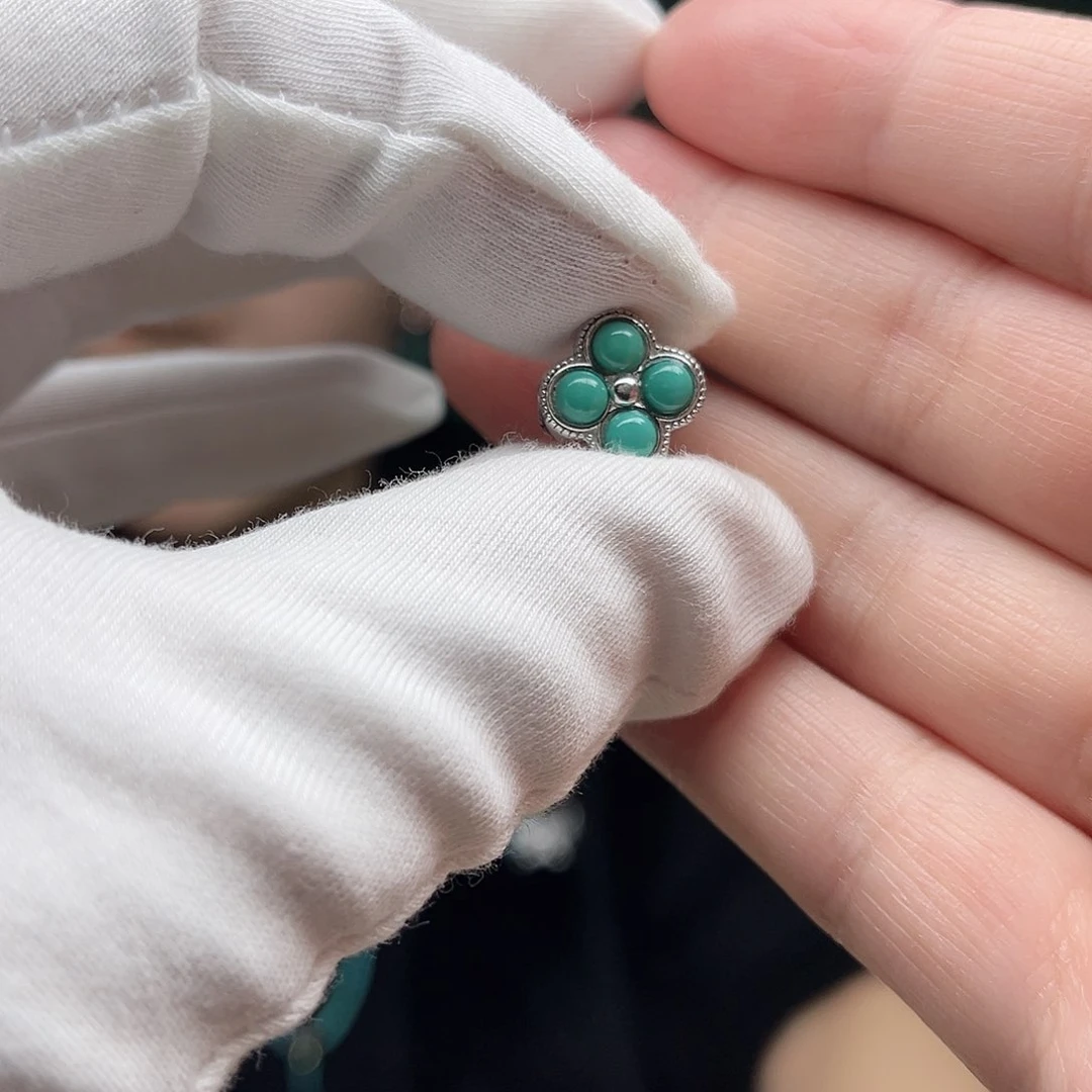 绿松石珠宝奇石银S925镶嵌