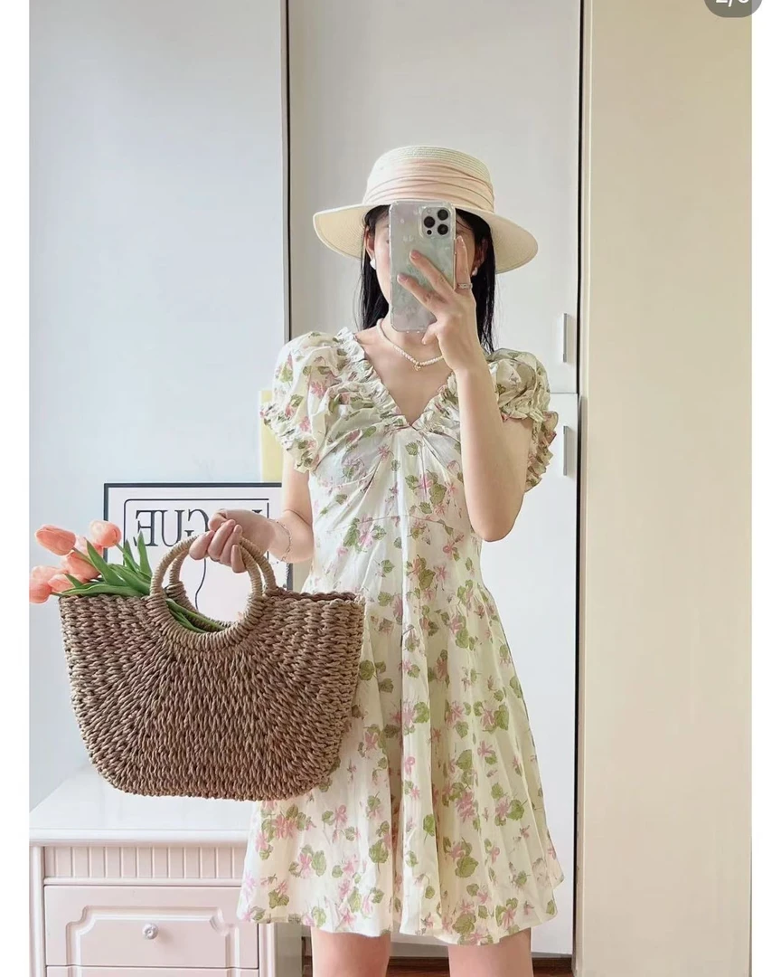 【高奢•琴菲】NN958新款时尚连衣裙气质夏季显瘦