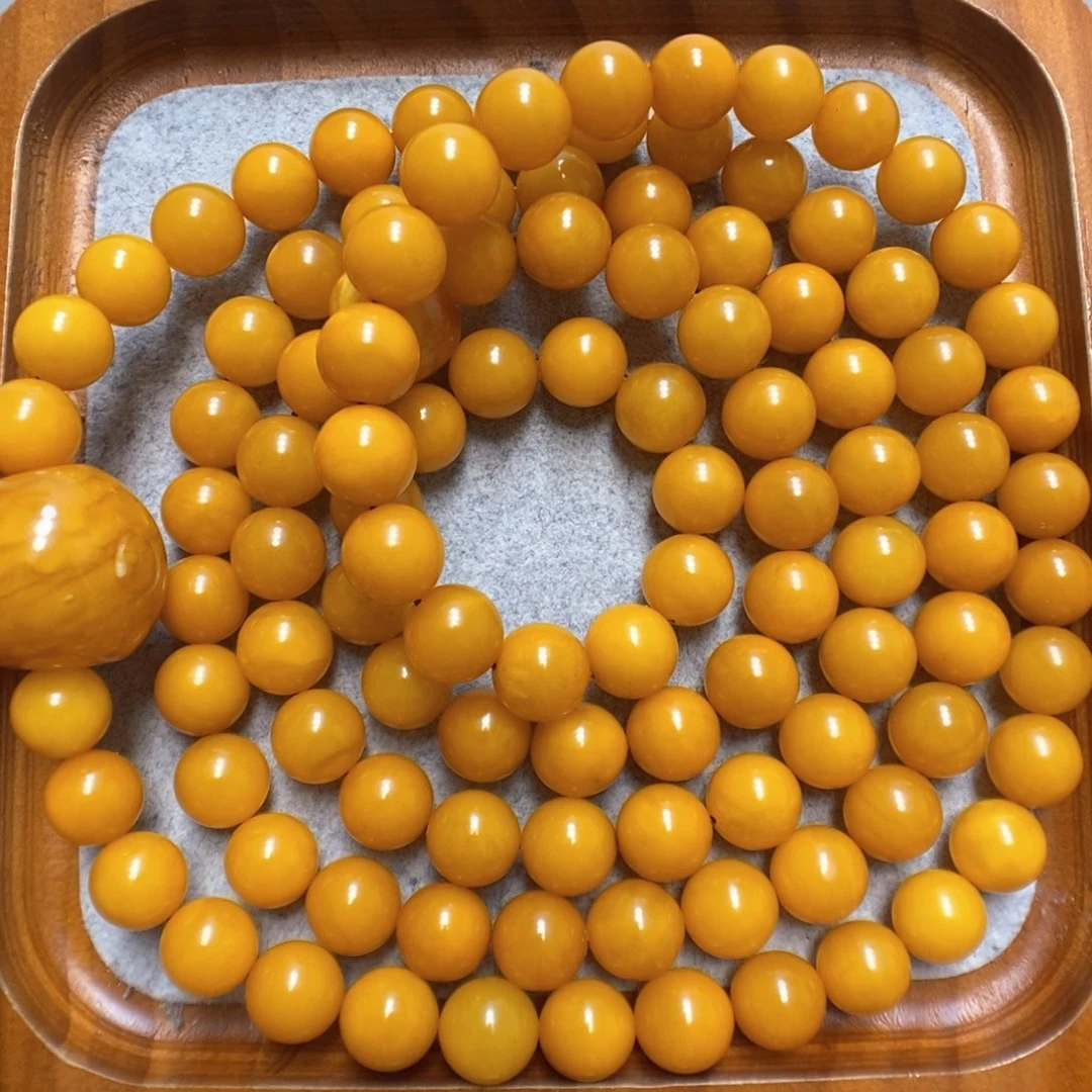 蜜蜡手串未镶嵌蜜蜡108