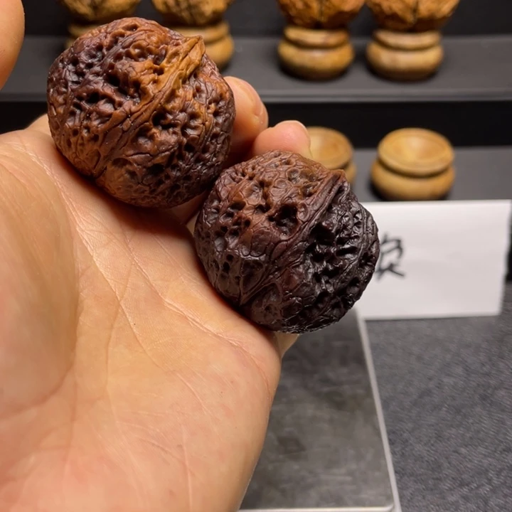 吊坠文玩核桃F老蟾头41