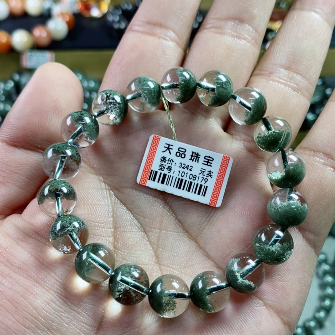 水晶手串未镶嵌N****努绿幽灵10108179