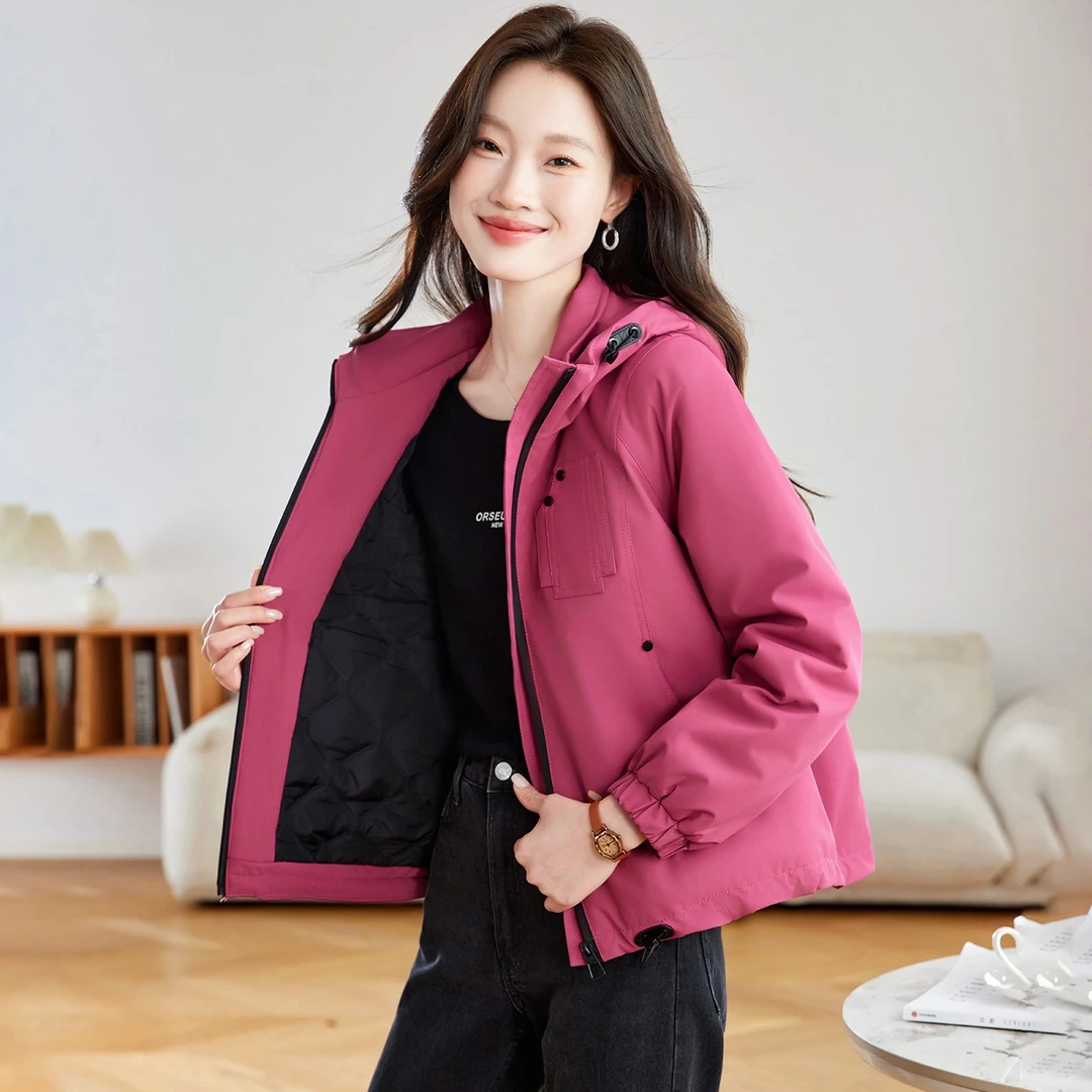 派克棉服女秋冬2025新款小个子宽松保暖棉衣短款轻薄夹棉棉袄外套