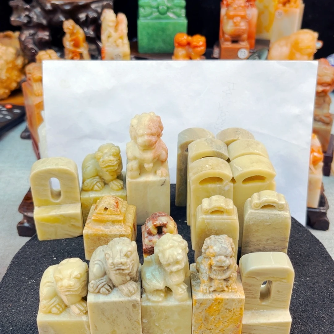 悟***）寿山石捡漏瑕疵品18方
