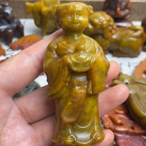 蛇纹石玉未镶嵌颈饰09