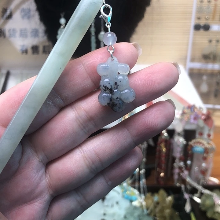 蛇纹石玉未镶嵌发簪