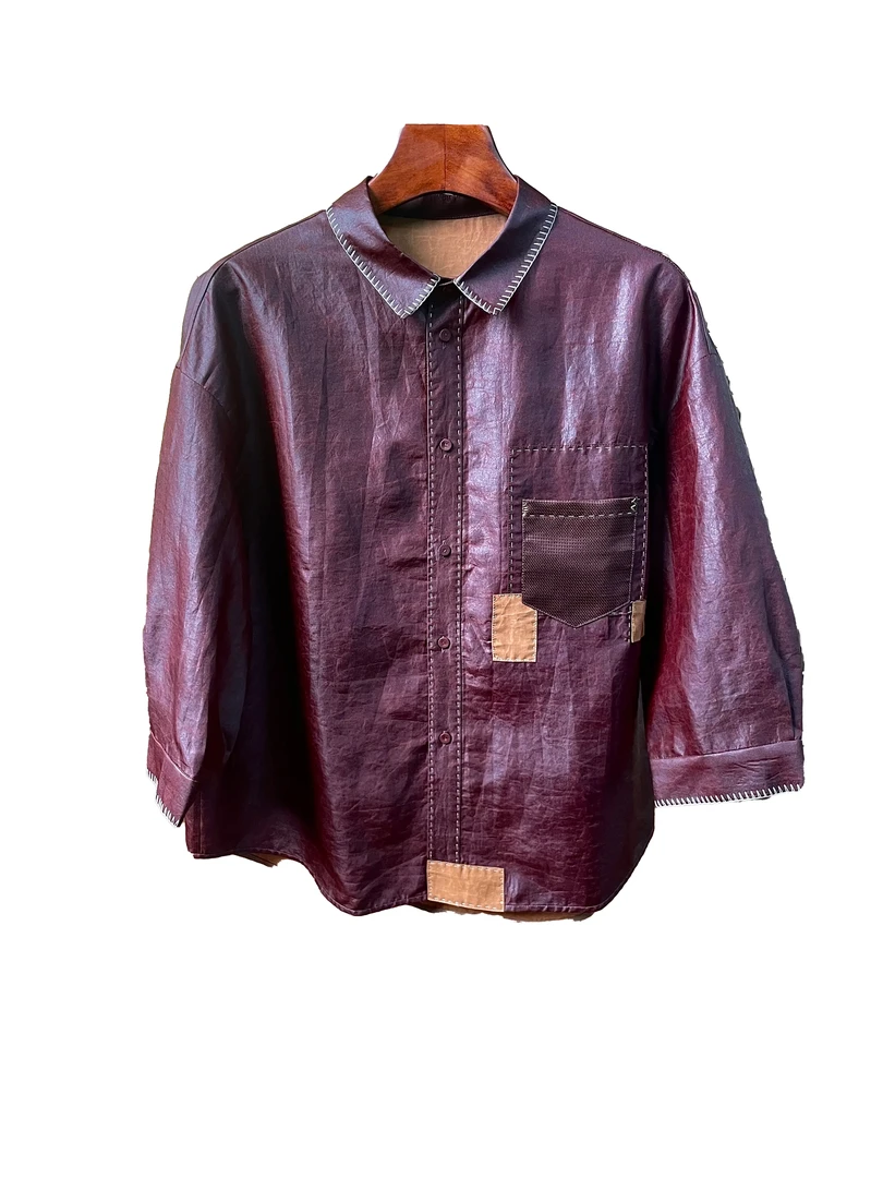 【香罗衣】老料红云绸衬衣︱100%桑蚕丝休闲宽松舒适高端真丝女装