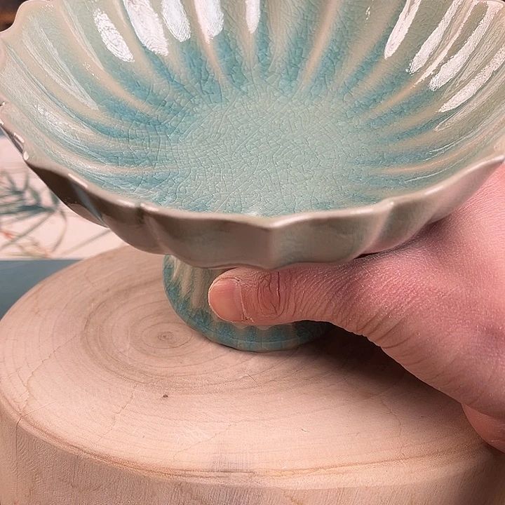 杯1535 微瑕青鸾汝瓷汝州