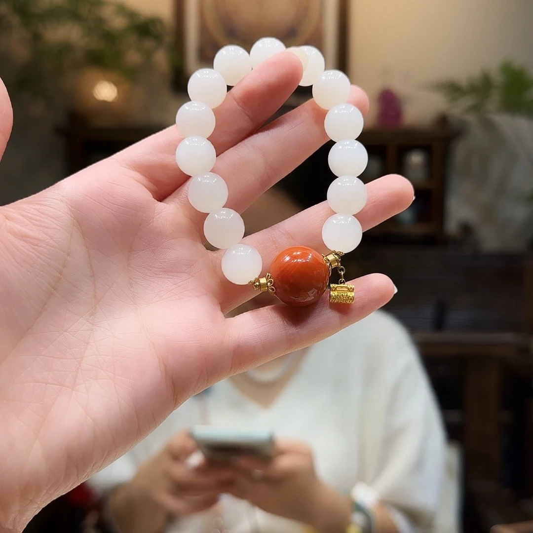 和田玉（白玉）未镶嵌手串12mm