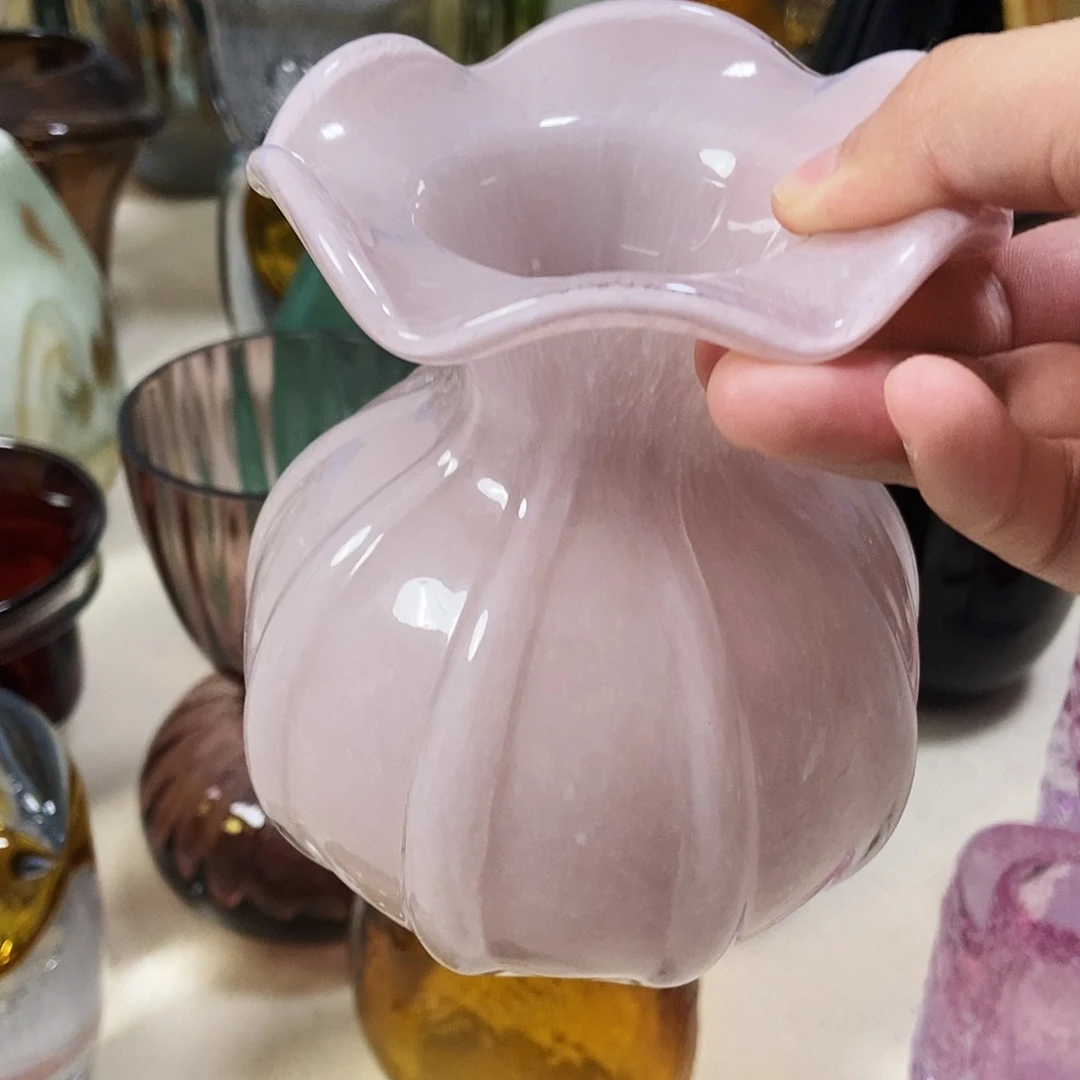 粉色钱袋琉璃摆件家居花瓶15