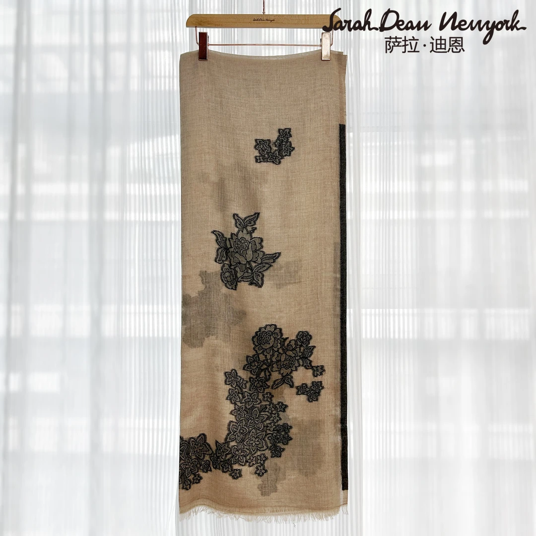 【萨拉迪恩】真丝羊毛围巾