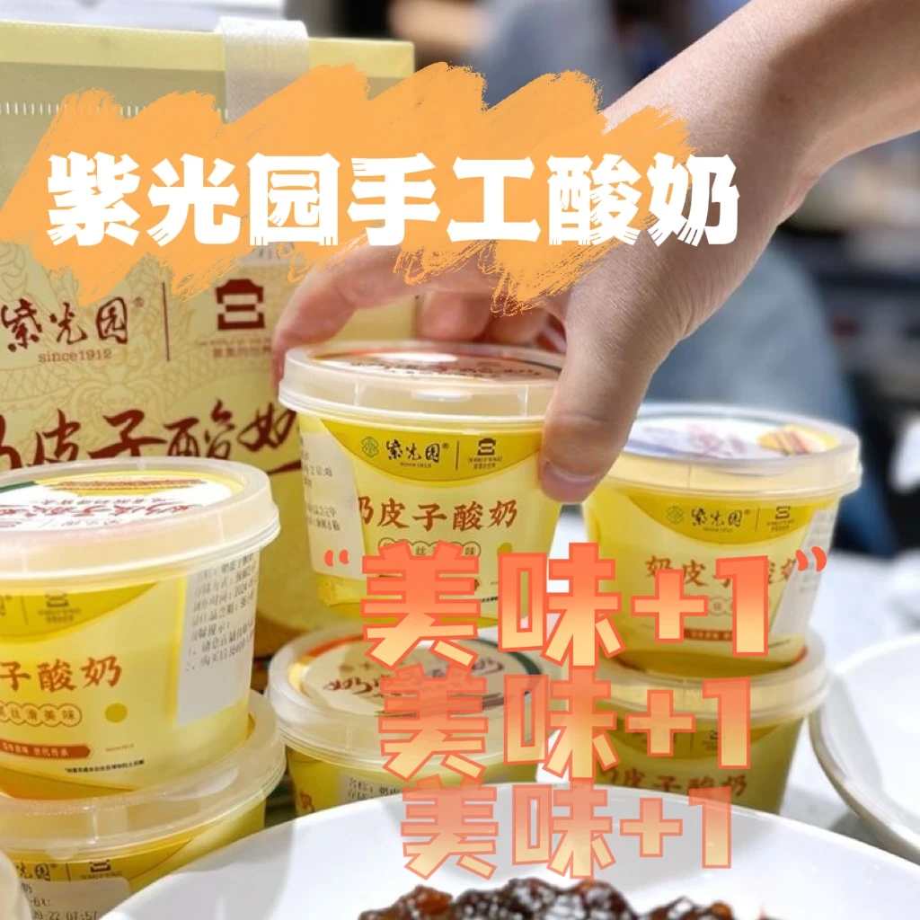 【情人节送女友】紫光园奶皮子酸奶新日期顺丰北京特色小吃美食正品