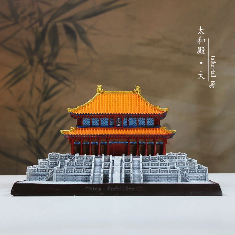 太和殿14厘米树脂建筑模型摆件太和殿仿真工艺品装饰摆件中式礼物