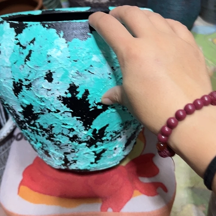 粗陶盆有孔高20口19.5