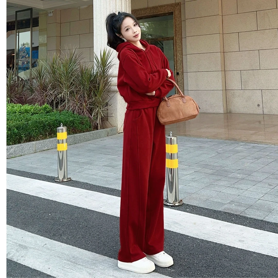 网红炸街潮牌秋季女款爆款2025新款时尚秋天炸街一整套女装