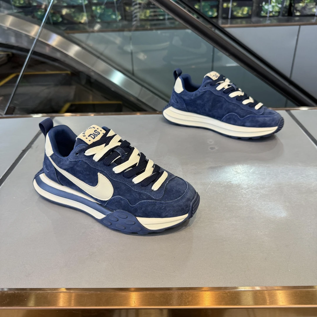 2025新款男鞋秋季舒适时尚皮面透气板鞋休闲鞋潮鞋男士阿甘运动鞋