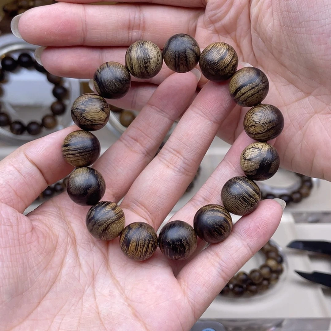 【闪购商品】沉香手串厨****馆越南沉香虎斑纹