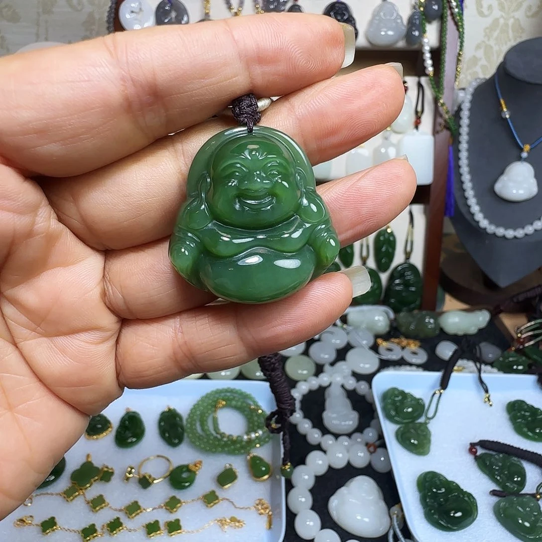 ****学和田玉未镶嵌吊坠(赠链)